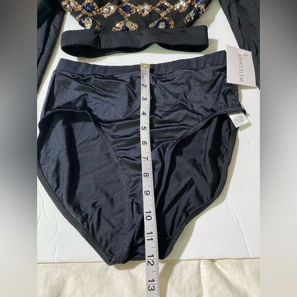 Revolution 10th House Dance Costume 2 piece black sequin BIONIC TH23116 SA - Picture 6 of 16